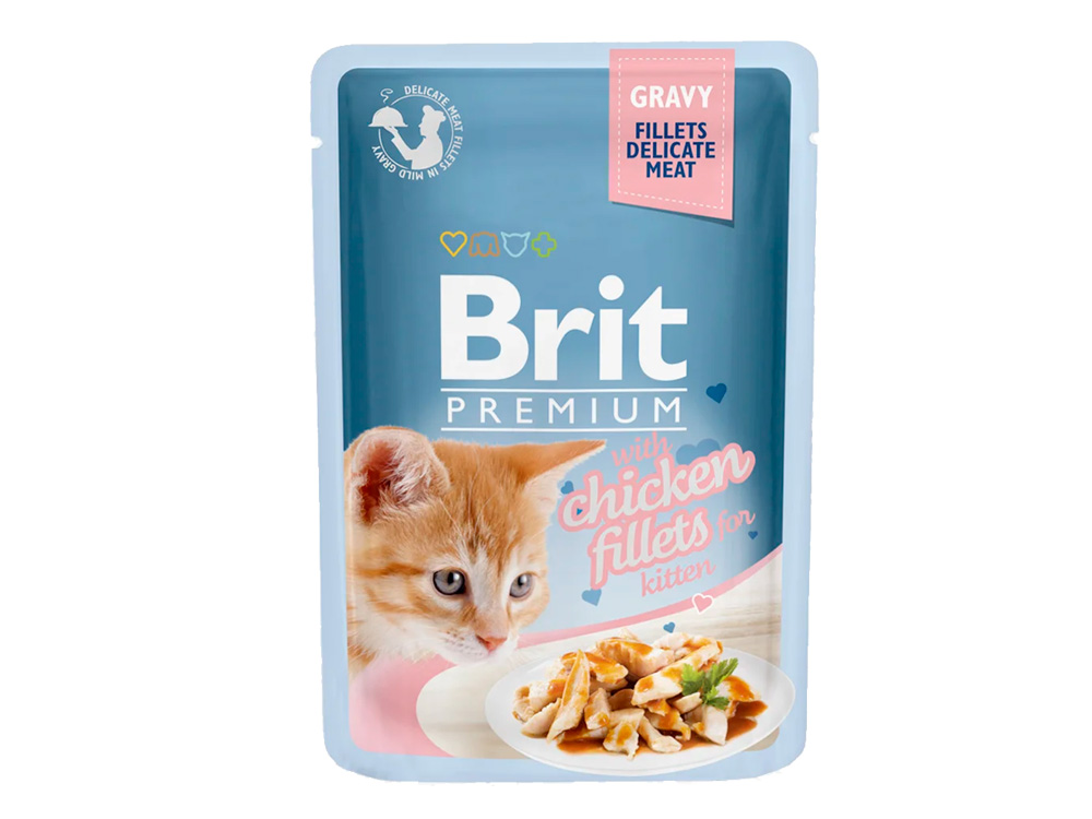 Паучи Brit Premium Kitten 24 шт Brit
