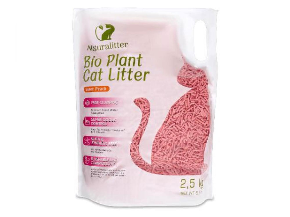 Naturalitter Bio Plant Cat Litter Персик Zoo Brand