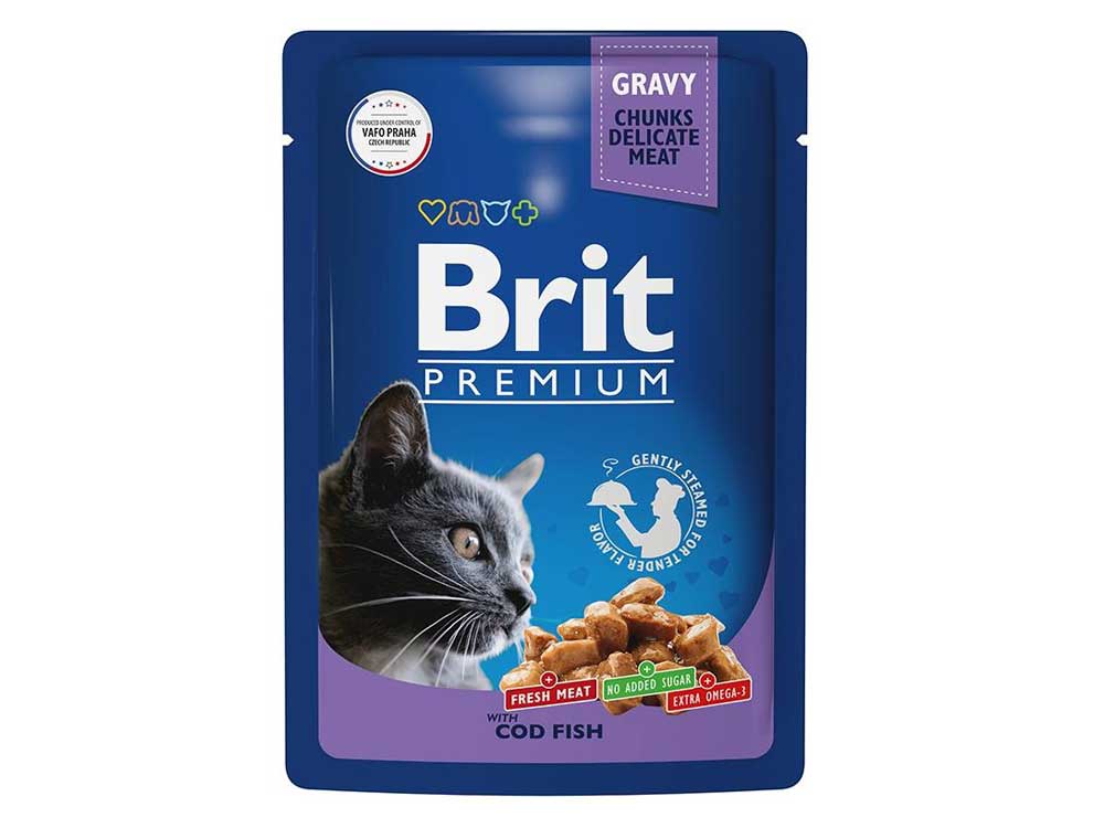 Brit Premium Cat Pouches (Треска) 14 шт Brit