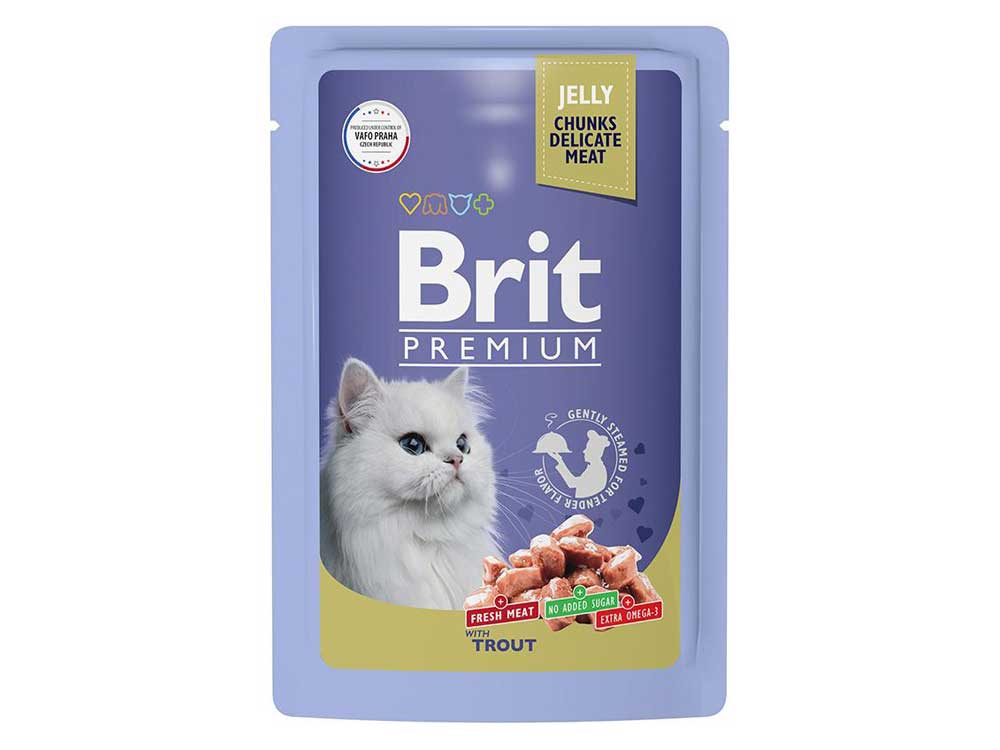 Brit Premium Пауч (Форель в желе) 14 шт Brit