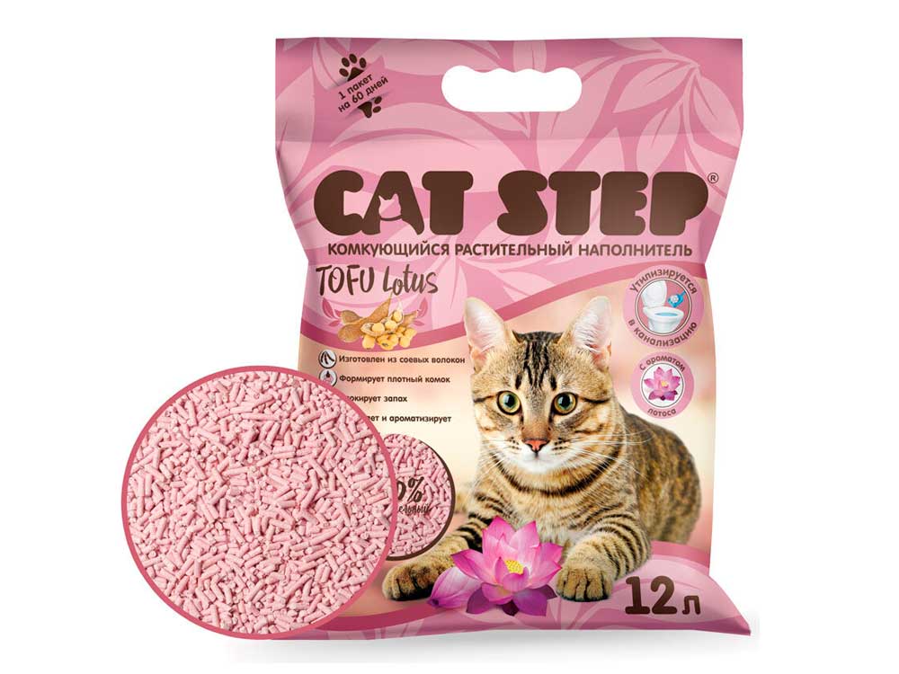 Наполнитель Cat Step Tofu Lotus 12л Cat Step