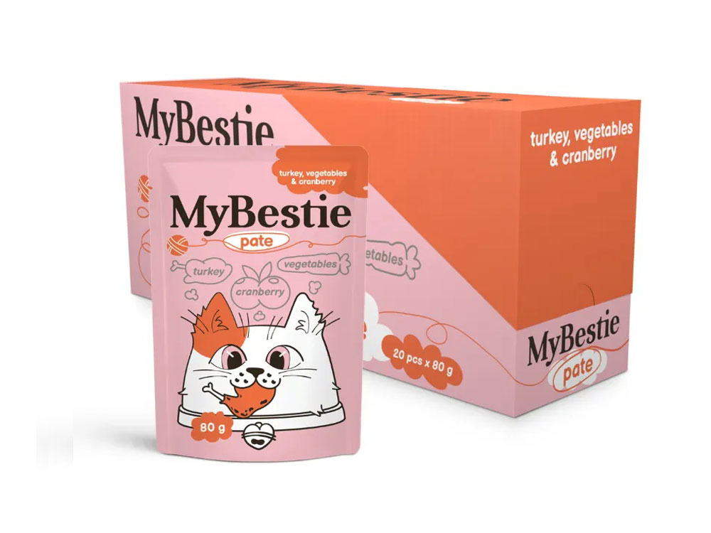 МайБести ПАШТЕТ с мясом Индейки Овощами и Клюквой MyBestie