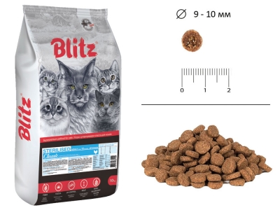 BLITZ Cat Adult Chicken Sterilised All Breeds Classic