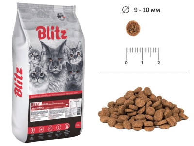 BLITZ Cat Adult Beef All Breeds Sensitive