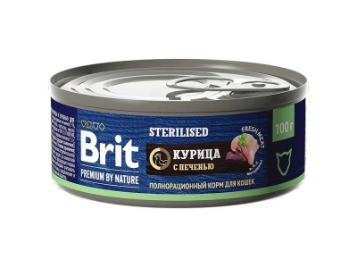 Brit Premium by Nature (Курица и печень)