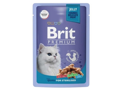 Brit Premium Пауч Sterilised (Перепелка в желе)