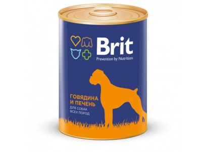 Brit Premium RED MEAT&LIVER - говядина и печень 850г