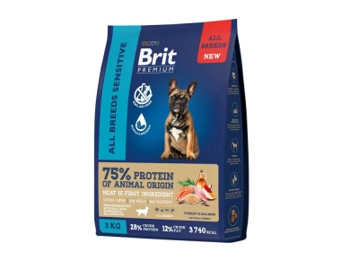 Brit Premium Dog Sensitive с лососем и индейкой