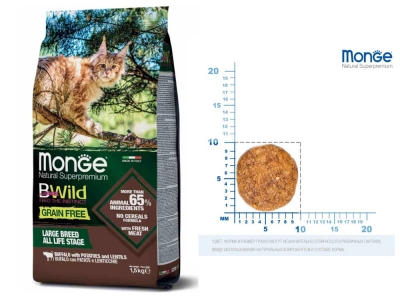 Monge Cat Bwild Grain Free Large Breed буйвол