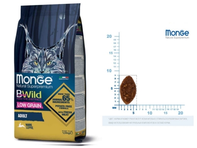 Monge Cat Bwild Low Grain Adult зайчатина