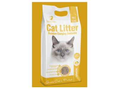 Naturalitter Bentonite Cat Litter Лимон