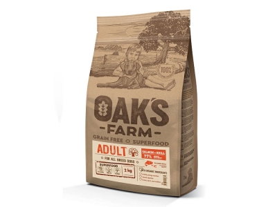 OAK'S FARM GF Salmon with Krill Adult