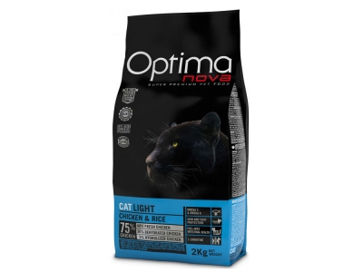 Optimanova Cat Light курица с рисом
