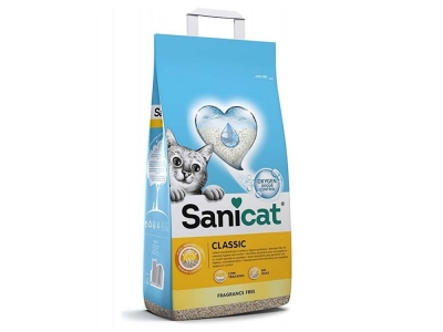 Наполнитель Sanicat Classic unscented без ароматизатора 10л