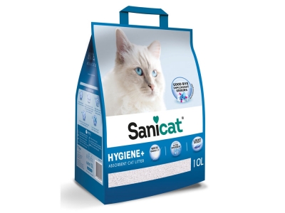 Наполнитель минеральный Sanicat Hygiene White 10л