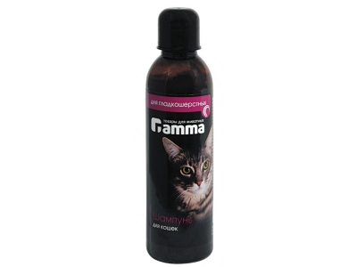 Шампунь Gamma для гладкошерстных кошек 250 мл
