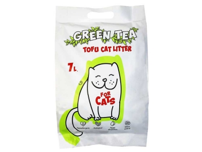 Соевый наполнитель FOR CATS Tofu Green Tea 7л