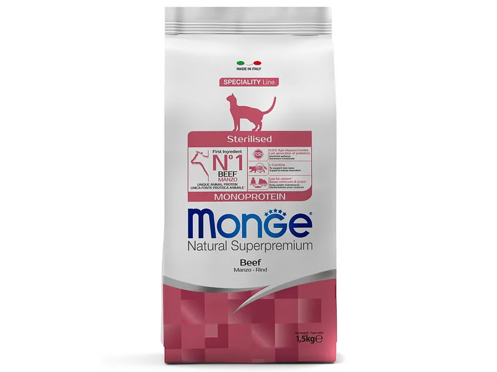 Monge Cat Speciality Line Monoprotein Sterilised говядина Monge