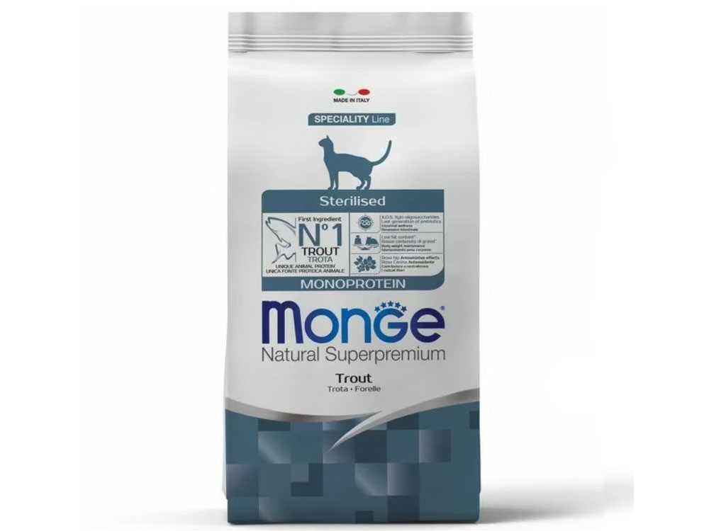 Monge Cat Speciality Line Monoprotein Sterilised форель Monge