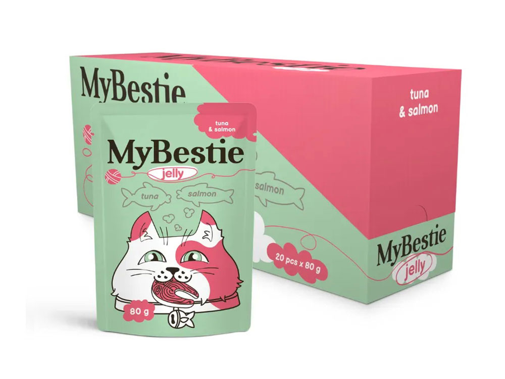 МайБести Тунец и Лосось в ЖЕЛЕ MyBestie