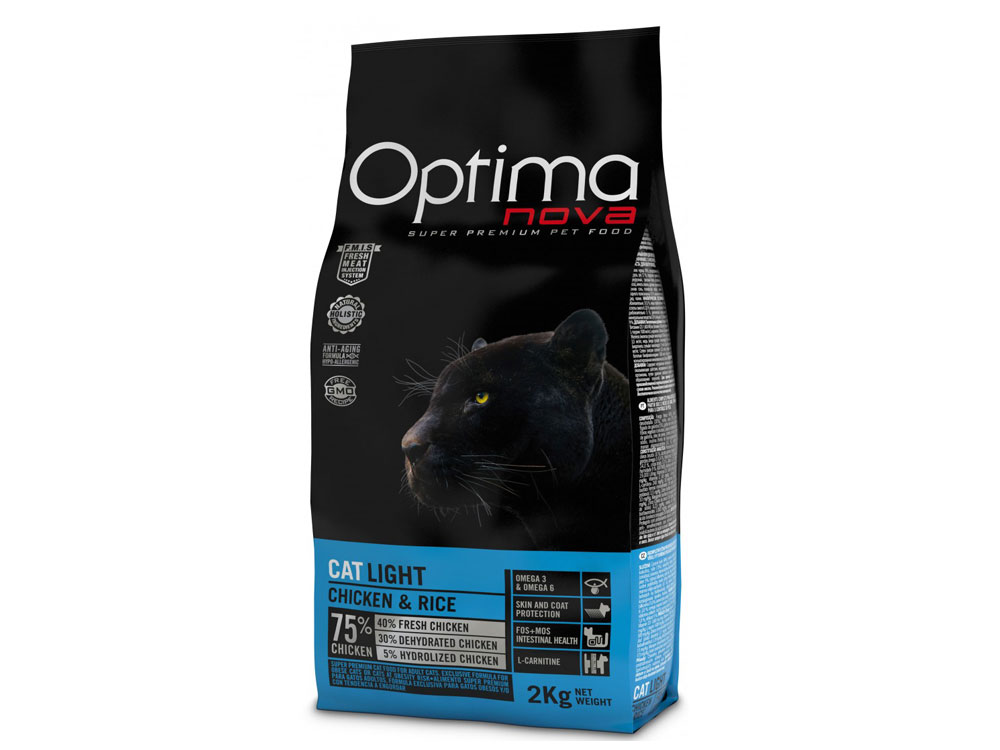Optima Nova Cat Light курица с рисом Optima Nova