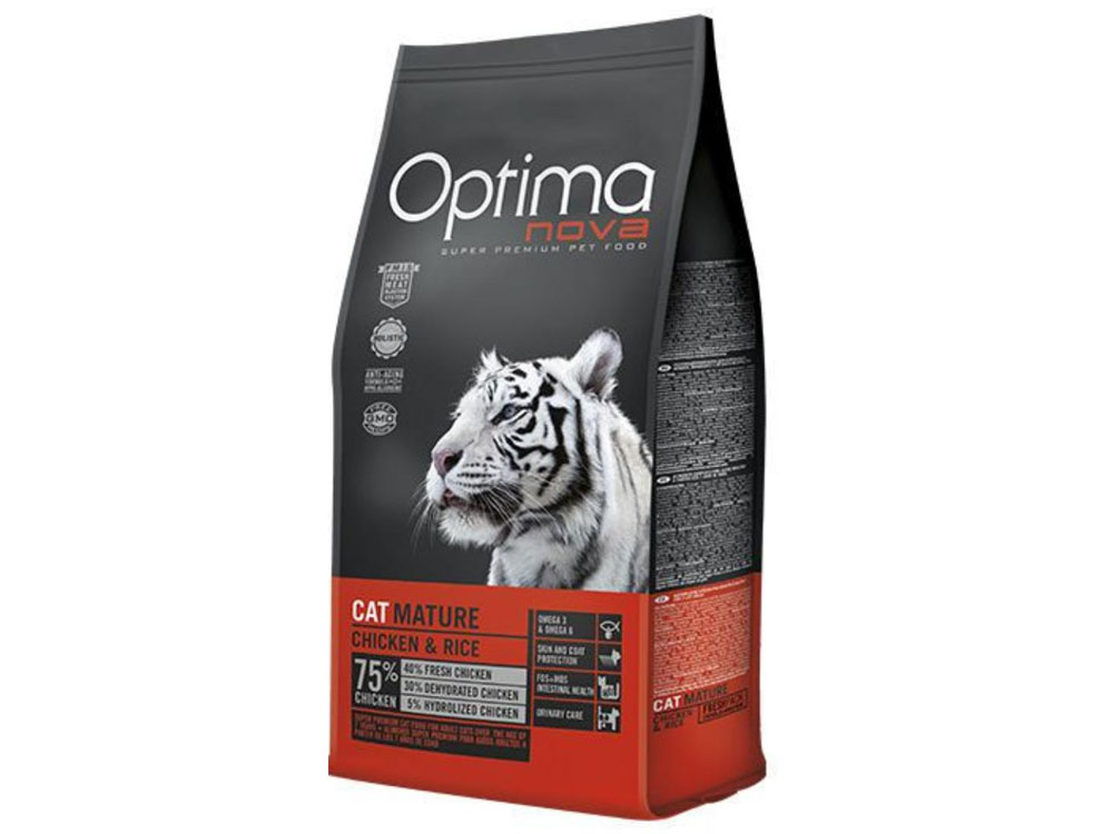 Optima Nova Cat Mature курица с рисом Optima Nova