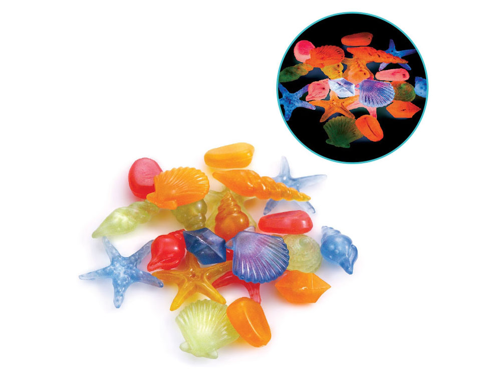 Ракушки морские светящиеся разноцветные 100шт Zoo Brand
