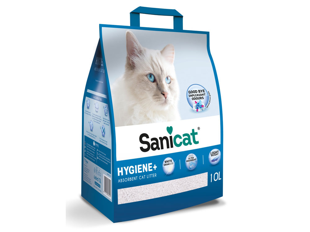 Наполнитель минеральный Sanicat Hygiene White 10л Sanicat