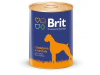 Brit Premium RED MEAT&LIVER - говядина и печень 850г Brit