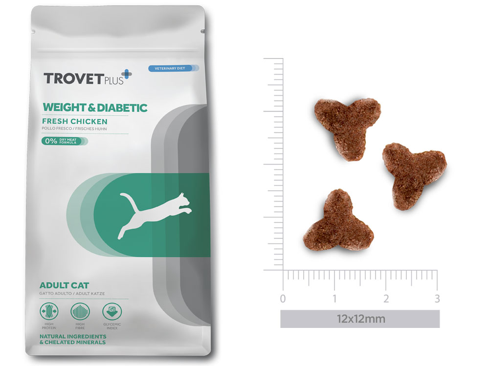 Trovet Plus Adult CAT Weight & Diabetes Fresh Chicken Trovet Plus