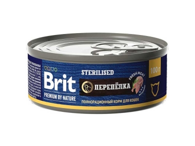 Brit Premium by Nature Sterilised (Перепелка)